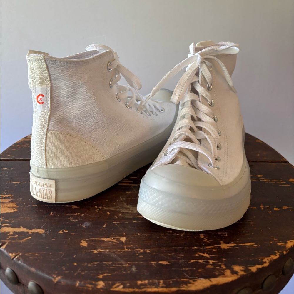 White Converse Chuck Taylor All⭐️Star Future Utility High-Top. Mint. M8.5 W10.5